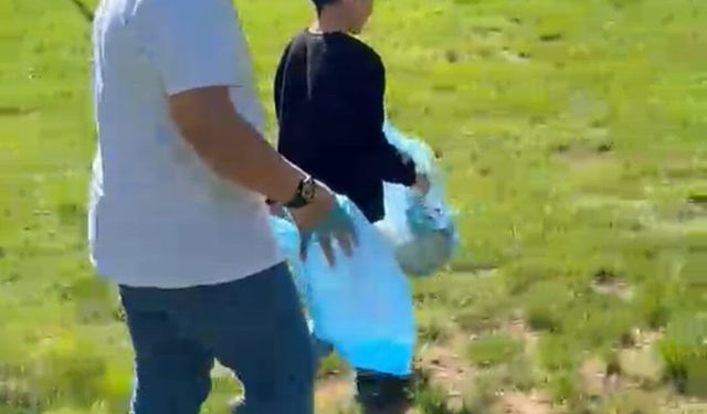 Siirt'te öğrencilerden örnek temizlik etkinliği