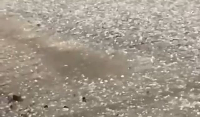 Tekirdağ'da sağanak ve dolu etkili oldu : Yollar göle döndü, ulaşım aksadı