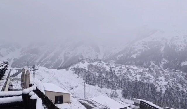 Tunceli'ye bahar ortasında kar sürprizi