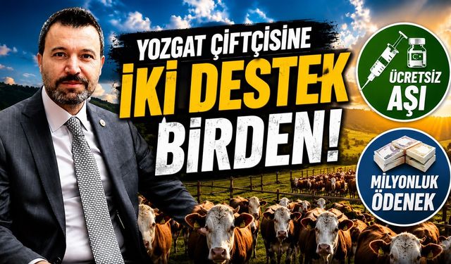 Yozgat Çiftçisine İki Destek Birden: Ücretsiz Aşı ve Milyonluk Ödenek