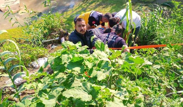 Antakya'da dereye uçan motosikletin sürücüsü yaralandı