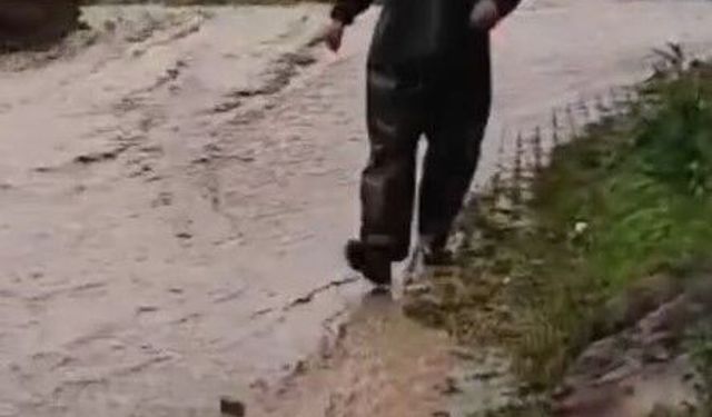 Aşırı yağış Develi'de sele dönüştü