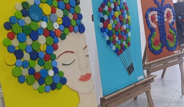 Atıkları sanat eserine dönüştürdüler