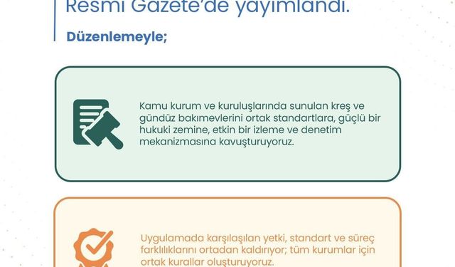 Bakan Göktaş, tüm kreş ve gündüz bakımevlerinde ortak kuralların uygulanacağını açıkladı