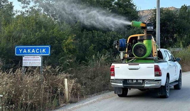 Bilecik'te haşerelere karşı ilaçlama çalışması yapıldı