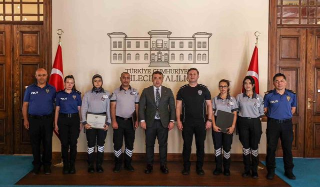 Bilecik'te özel güvenlik personellerine başarı belgesi