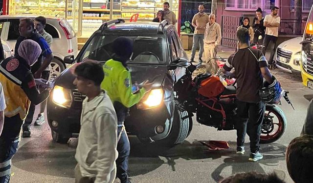 Bursa'da motosiklet ile otomobil çarpıştı: 1 yaralı