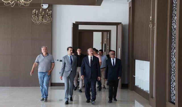 Çanakkale Havalimanı DHMİ Genel Maksatlı Garaj ve VIP Binası inşaatında inceleme