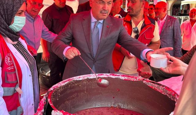 Denizli'de Muharrem ayının bereketi aşure ikramıyla paylaşıldı