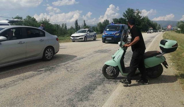 Isparta'da motosikletten düşen sürücü ağır yaralandı