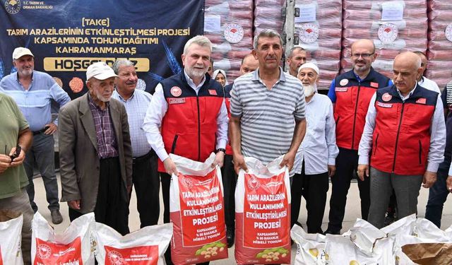 Kahramanmaraş'ta üreticilere 47 ton soya tohumu
