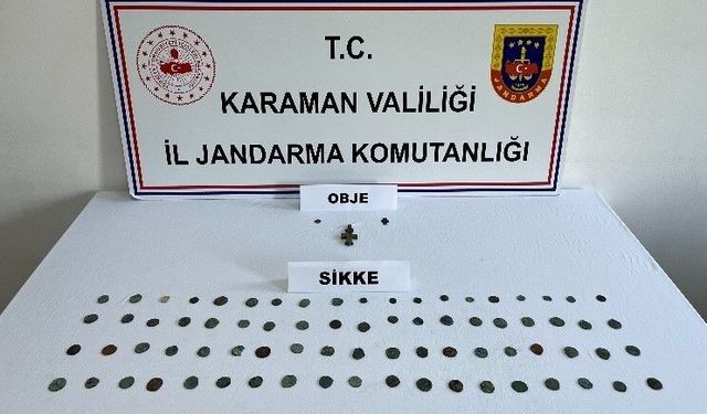 Karaman'da tarihi eser ele geçirildi: 7 tutuklama