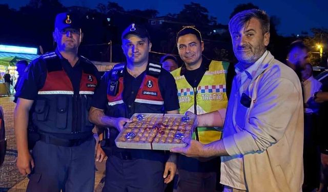 Kavga ihbarı yaptılar, jandarmayı konfeti ile karşıladılar