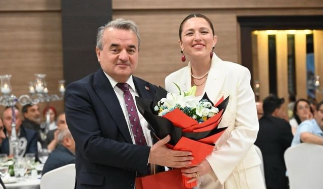 Kaymakam Öztürk'e veda yemeği