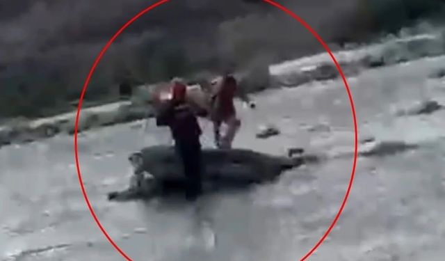 Kezer Çayı'nda mahsur kalan çocuğu AFAD kurtardı