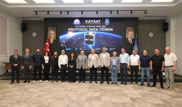 Meteoroloji uydusu KAY-SAT için Melikgazi Belediyesi'nde işbirliği protokolü