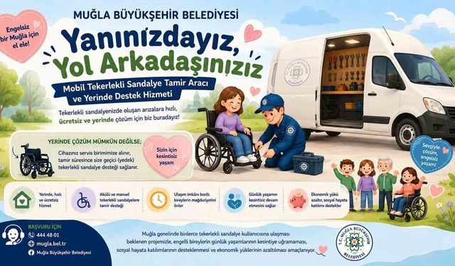 Mobil tekerlekli sandalye tamir aracı 'Engelsiz Muğla' için yollarda