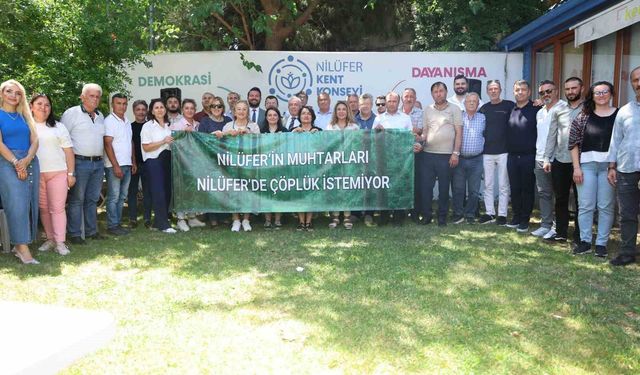 Nilüfer'de katı atık tesisine karşı tek ses: 'Çöplük istemiyoruz'