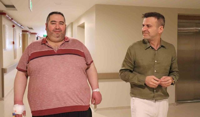 Obeziteyle mücadele eden hasta sağlığına kavuşmak için Kahramanmaraş'tan Denizli'ye geldi