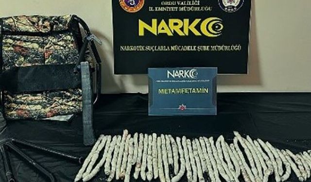 Ordu'da kamp sandalyelerinden çok sayıda uyuşturucu çıktı: 3 tutuklama
