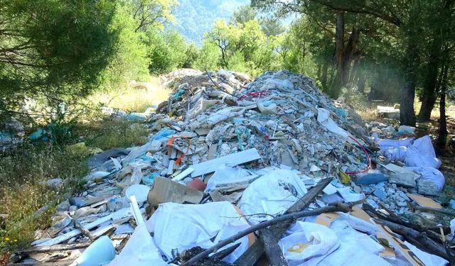 Ormanlık alanlara atılan moloz ve inşaat atıklarına vatandaş tepkisi