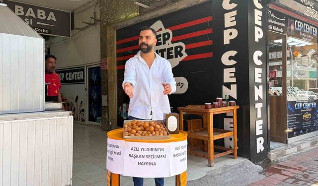 Osmaniye'de Aziz Yıldırım'ın başkanlığına lokmalı kutlama