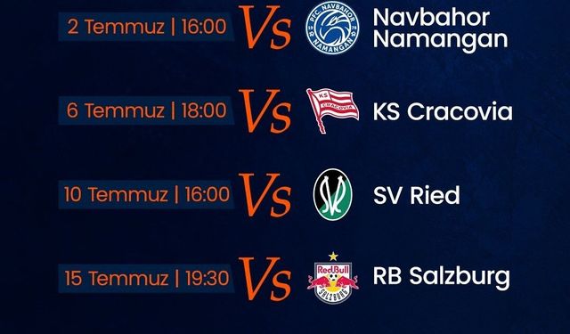 RAMS Başakşehir'in hazırlık maçları programı belli oldu