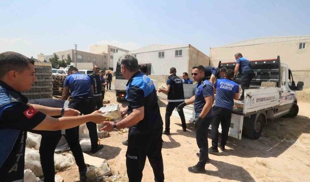 Şanlıurfa'da son kullanım tarihi geçmiş binlerce ürün imha edildi