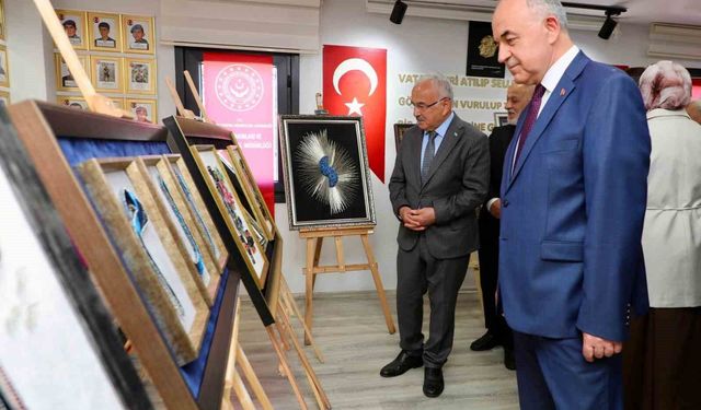 Şehit yakınları ve gazilerden el sanatları sergisi
