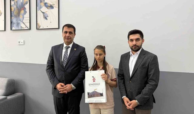 Şemdinlili öğrenci bursluluk sınavından 500 tam puan aldı