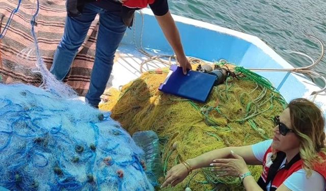 Sürdürülebilir balıkçılık için av araçlarına markalama çalışması yapıldı