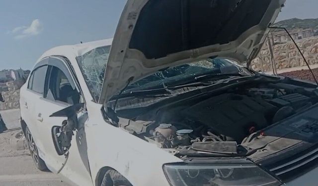 Virajı alamayan otomobil takla attı: 1 yaralı