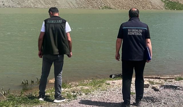 Yüksekova'da su ürünleri denetimleri sürüyor