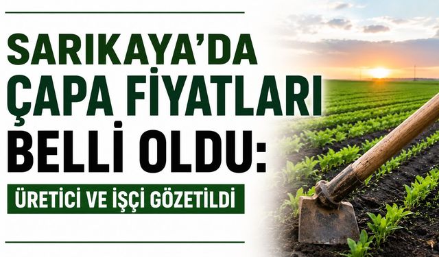 Sarıkaya'da Çapa Fiyatları Belli Oldu: Üretici ve İşçi Gözetildi