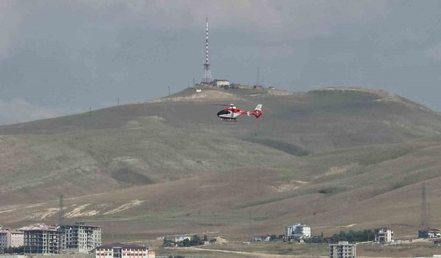 Ambulans helikopter kalp hastası için havalandı
