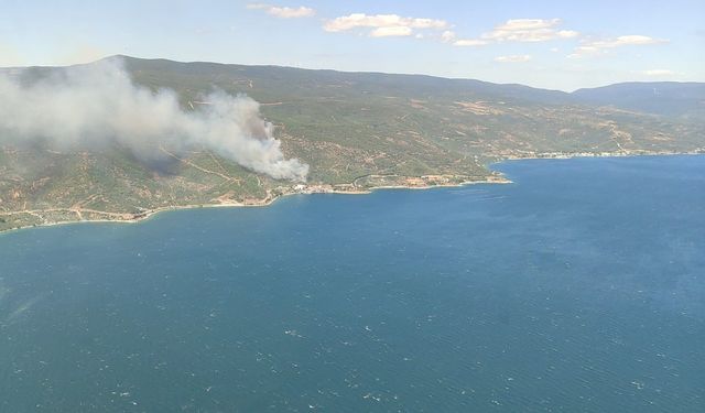 Armutlu Kapaklı hattında orman yangını: Ekipler müdahaleye başladı
