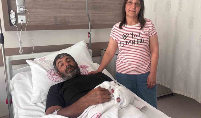 Ayı saldırısından yaralı kurtulan çiftçi yaşadıklarını anlattı: 'Kürek olmasaydı sonum ne olurdu bilemedim'