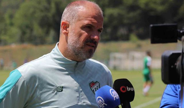 Bursaspor Teknik Direktörü Mustafa Er: 'Hedefimiz Süper Lig'e çıkmak'