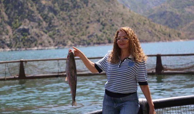 Çoruh Havzası'nda üretilen Türk somonları dünya sofralarında