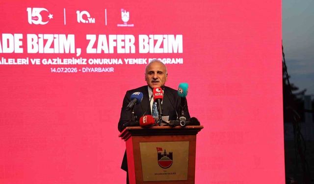 Diyarbakır'da 15 Temmuz'un 10. yıldönümünde şehit aileleri ve gaziler yemekte bir araya geldi