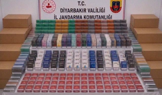 Diyarbakır'da çok sayıda gümrük kaçağı ürün ele geçirildi