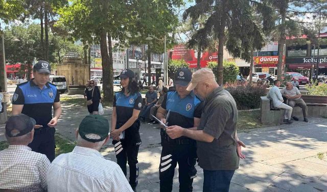 Erzincan polisinden dolandırıcılığa karşı bilgilendirme çalışması