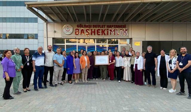 Gölbaşı Devlet Hastanesi 'Anne dostu hastane' unvanı aldı