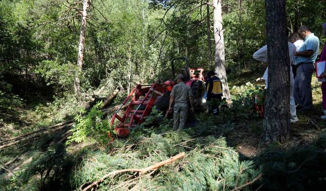 Gümüşhane'de traktörün altında kalan orman işçisi hayatını kaybetti
