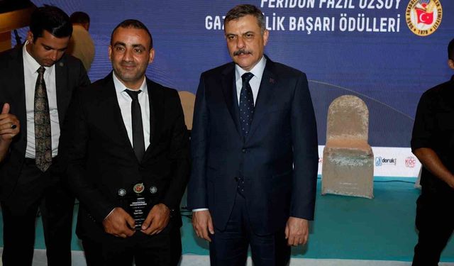 İHA Iğdır muhabiri Sebahattin Yum'a gazetecilik başarı ödülü