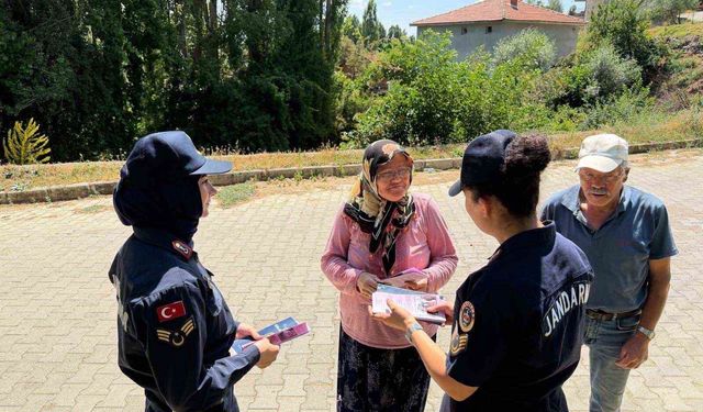 Jandarmanın kadına şiddetle mücadele çalışmaları sürüyor
