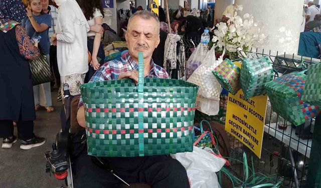 Madende geçirdiği iş kazası nedeniyle engelli kalan vatandaşın azmi örnek oldu