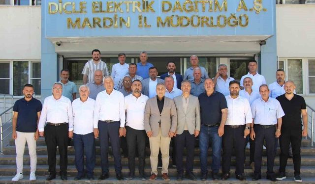 Mardinli muhtarlar Dicle Elektrik'in yatırımlarını memnuniyetle karşıladı