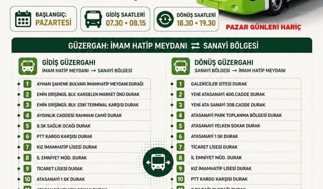 Niğde Belediyesi üreten ellerin yanında: Sanayi çıraklarına ücretsiz ulaşım