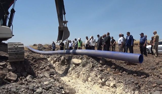 Polateli-Şahinbey OSB'de içme suyu isale hattının temeli atıldı